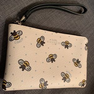 Coach Bumblebee wristlet